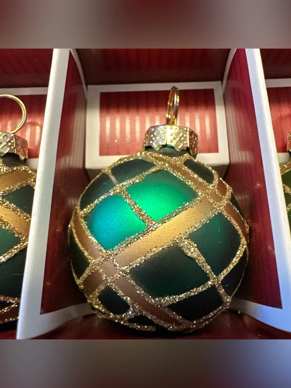 Vintage Target Christmas Ornament Name Card Holders Set of 6 Holiday Table Decor